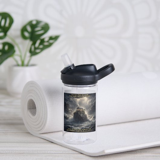 Bouteille D'eau Notre refuge et force (Yoga (pivoté))