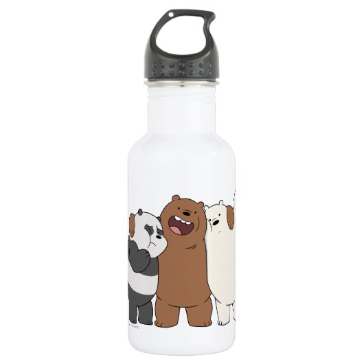 Bouteille D'eau Nous, Groupe Ours Nus Hug (Devant)
