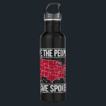 Bouteille D'eau Nous, le peuple, avons parlé de la carte des élect<br><div class="desc">Nous,  le peuple,  avons parlé de la carte des résultats des élections de 2024</div>