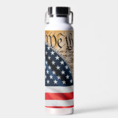 Bouteille D'eau Nous sommes le peuple USA Drapeau Zipper (Avant)