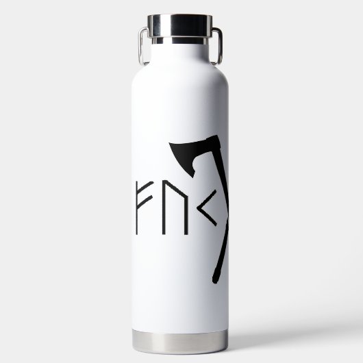 Bouteille D'eau NSFW Ader Futhark Runic Ax (Avant)