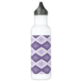 Bouteille D'eau Nuances de lavande motif diamant (Gauche)