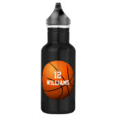 Bouteille D'eau Numéro de nom personnalisé Basketball (Droite)