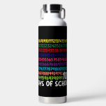 Bouteille D'eau Numéros mathématiques 100e Jour de l'école Enseign<br><div class="desc">100e Jour de l'école Enseignant Enfants 100 Jours Numéros mathématiques T-shirt</div>