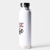 Bouteille D'eau Nurse Life - Rose et Empreinte de léopard (2) (Gauche)