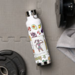 Bouteille D'eau Nutrition nutritionniste - Logo des aliments sains<br><div class="desc">Bouteille d'eau personnalisée d'un style de vie moderne et sain avec une gamme d'aliments sains, votre logo et votre nom ou entreprise. Un choix de marque unique et sophistiqué pour une entreprise de santé et de bien-être, des consultants en nutrition, des chefs personnels, des entraîneurs de fitness, des gourmets et...</div>