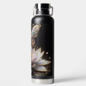 Bouteille D'eau Nymphéa & Papillon Pailleté (Plage)