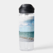Bouteille D'eau Oahu Hawaii Plage tropicale Art Paysage (Arrière)