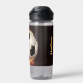 Bouteille D'eau Objectif de football de nom personnalisé (Arrière)