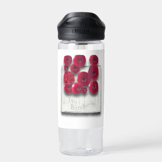 Bouteille D'eau objet_4_variations sur le rubis (Arrière)