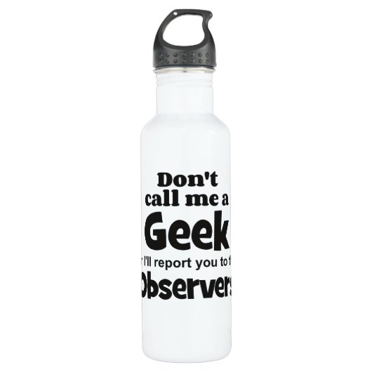 Bouteille D'eau Observateurs geeks bf (Devant)