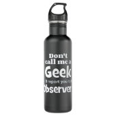 Bouteille D'eau Observateurs geeks wf (Devant)