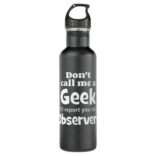 Bouteille D'eau Observateurs geeks wf (Devant)