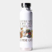 Bouteille D'eau Obtenir Plus De Chats Drôle Dire (Gauche)
