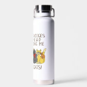 Bouteille D'eau Obtenir Plus De Chats Drôle Dire (Arrière)