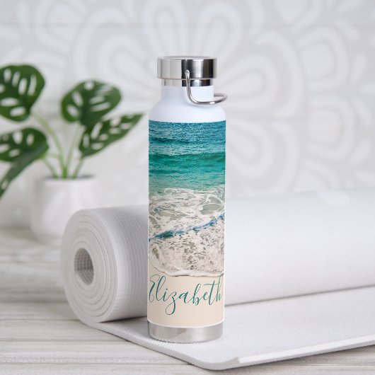 Bouteille D'eau Ocean Beach Shore pour ajouter votre nom (Yoga)