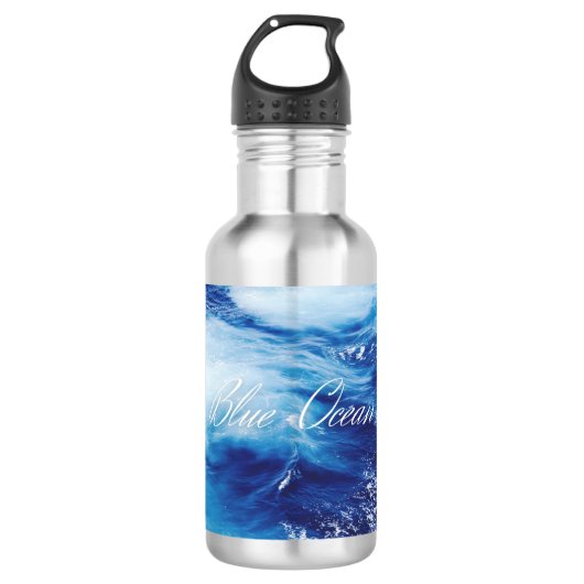 Bouteille D'eau Océan Bleu (Devant)