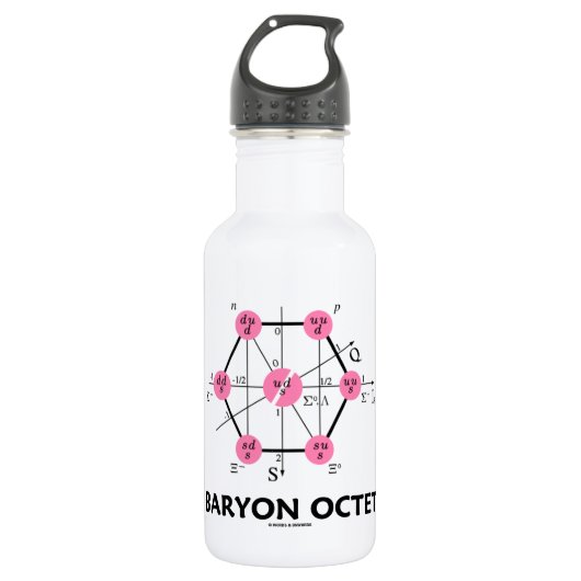 Bouteille D'eau Octet de Baryon (physique de particules) (Devant)