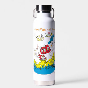 Bouteille D'eau Œufs verts et jambon Je ne les aime nulle part