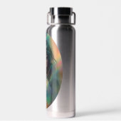 Bouteille D'eau Oeuvre d'Anime Girl entourée de Rainbow Light (Arrière)