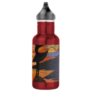 Bouteille D'eau Œuvre d'art faite main / Danse avec sunso