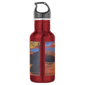 Bouteille D'eau Œuvre d'art faite main / Danse avec sunso (Dos)