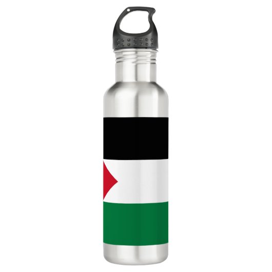 Bouteille D'eau officiellement le drapeau de l'État de Palestine (Devant)