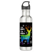 Bouteille D'eau Oh Deer Je Suis Queer Funny Lgbt Gay Lesbian Chris (Devant)