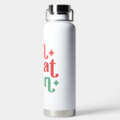 Bouteille D'eau Oh What Fun - Festive Holiday Typographie (Plage)