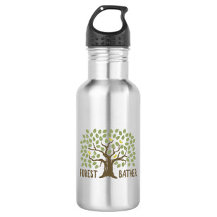 Bouteille D'eau Oiseaux de brume forestier