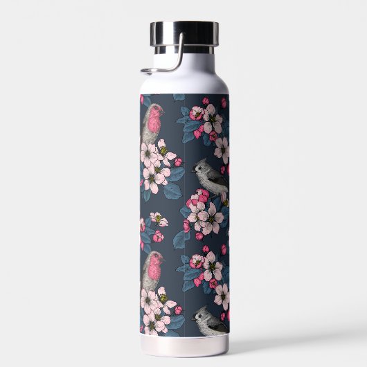 Bouteille D'eau Oiseaux et fleurs (Plage)