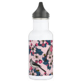 Bouteille D'eau Oiseaux et fleurs roses (Gauche)