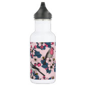 Bouteille D'eau Oiseaux et fleurs roses (Droite)