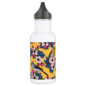 Bouteille D'eau Oiseaux et fleurs sur le jaune (Gauche)