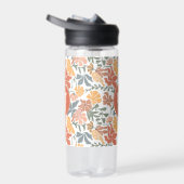 Bouteille D'eau Oiseaux floraux Abstraits Mi-Siècle Monogramme mod (Droite)