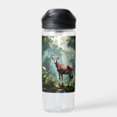 Bouteille D'eau Okapi Dans La Forêt Pluviale, (Zebra Giraffe) (Arrière)