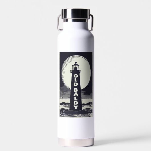 Bouteille D'eau Old Baldy Lighthouse North Carolina Moon (Avant)