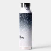 Bouteille D'eau Ombre bleu et blanc personnalisé (Gauche)