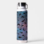 Bouteille D'eau Ombre requin poisson sur la galaxie d'espace dégra (Arrière)