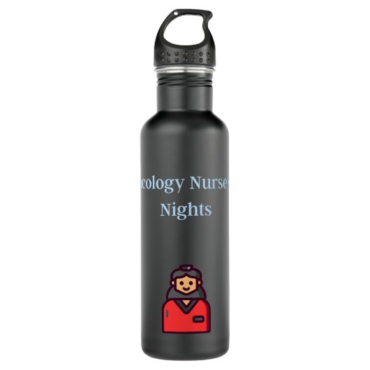 Bouteille D'eau Oncology Nurse On Nights (Devant)