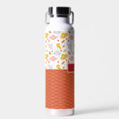 Bouteille D'eau Ondes Océaniques Asiatiques, Nuages Monogrammes Ab (Avant)