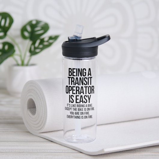 Bouteille D'eau Opérateur de transit (Yoga (pivotée))