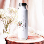 Bouteille D'eau Ophelia Chic Dusty rose florale servante d'honneur<br><div class="desc">Célébrez votre histoire d'amour avec la beauté intemporelle de la collection mariage "Ophelia Floral" dans la couleur rose poussiéreuse, conçue pour évoquer romance et élégance. Cette suite mariage est ornée de fleurs d'aquarelle peintes à la main et d'un feuillage délicat, qui capturent la grâce et le charme d'un mariage d'inspiration...</div>