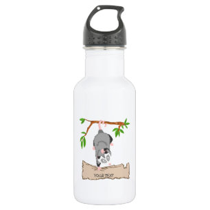 Bouteille D'eau Opossum avec le signe