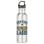 Bouteille D'eau Optométriste Gardez Le Calme Admettez Que Vous Ave (Devant)