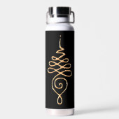 Bouteille D'eau Or Unalome  (Arrière)