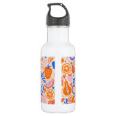Bouteille D'eau Orange Blue Monogram Fruits Légumes (Dos)