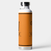 Bouteille D'eau Orange Monogrammé (Droite)