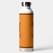 Bouteille D'eau Orange Monogrammé (Droite)