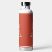 Bouteille D'eau Orange Monogrammé (Droite)